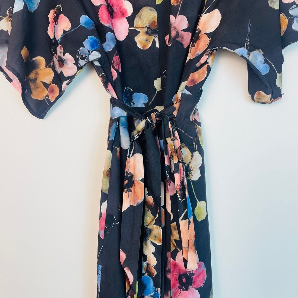 Anthropologie Wrapped Floral Maxi Dress Floral Print size XS - Picture 8 of 12